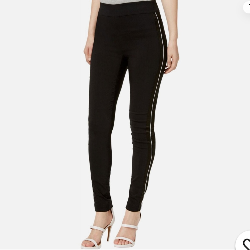 I-N-C Womens Satin Stripe Casual Leggings